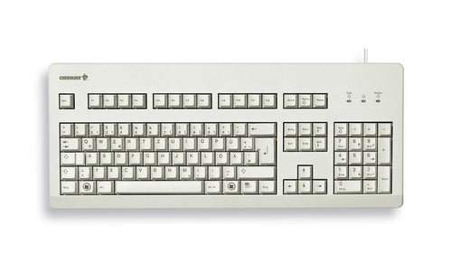 CHERRY G80-3000 BLACK SWITCH, Keyboard, Corded, Light Grey, USB/PS2 (QWERTY - UK) CHERRY G80-3000 BLACK SWITCH, Keyboard, Corded, Light Grey, USB/PS2 (QWERTY - UK)